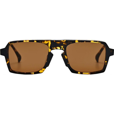 AM Eyewear Lason Large - Gents Tort/Brown Lenses