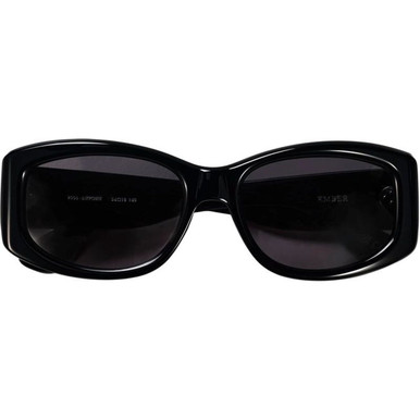 Polished Black/Black Lenses