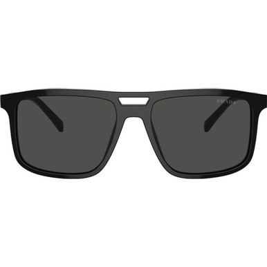 Prada PRA22S - Black/Dark Grey Lenses 58 Eye Size