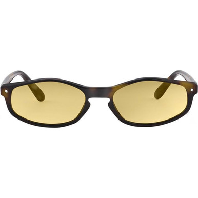Szade Dove - Mustard Tortoiseshell/Caper Green Lenses