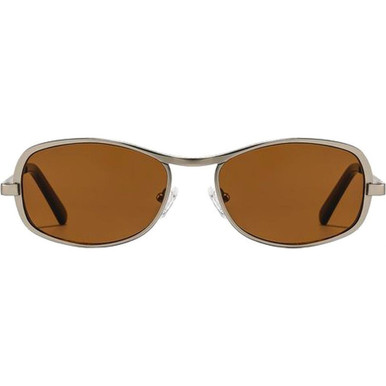 Szade Rush - Matte Silver/Hazelnut Brown Lenses