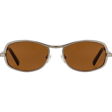 Szade Rush - Matte Silver/Hazelnut Brown Lenses