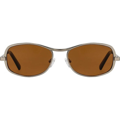 Szade Rush - Matte Silver/Hazelnut Brown Lenses
