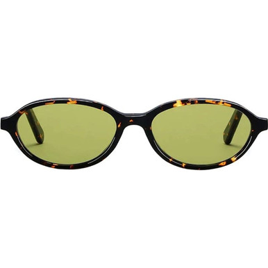 L.G.R Kora - Dark Havana/Vintage Green Photochromic Glass Lenses