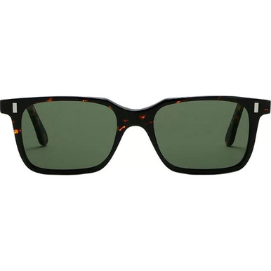 Spotted Havana/Green Glass Lenses