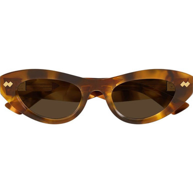 Bottega Veneta BV1350S - Havana/Brown Lenses