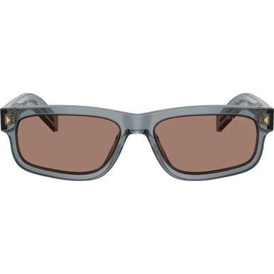 Prada PRB11SF - Transparent Ocean/Brown Mirror Lenses