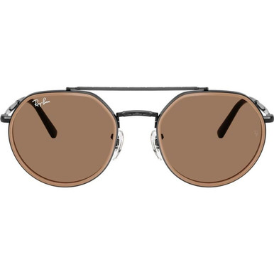 Ray-Ban RB3765 - Black/Brown Glass Lenses