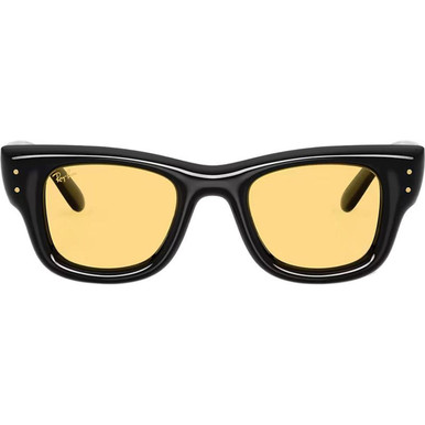 Ray-Ban Wayfarer Puffer RB4940 - Black/Yellow Lenses 50 Eye Size