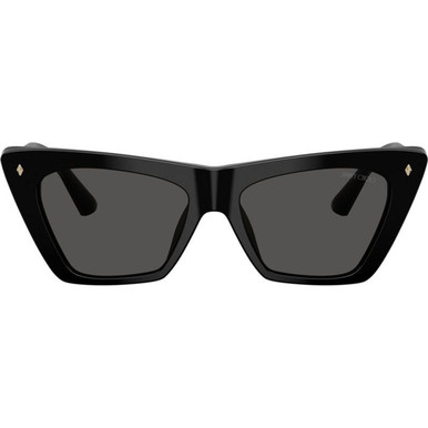 Shop Jimmy Choo JC5028 Sunglasses Black/Dark Grey | Afterpay