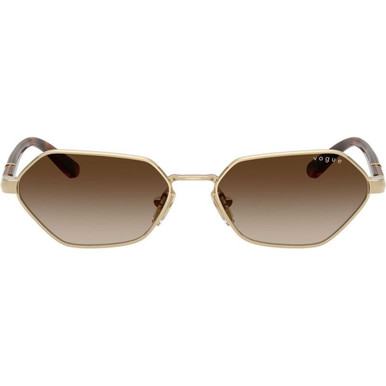 Vogue Eyewear VO4349S, Pale Gold/Brown Gradient Lenses