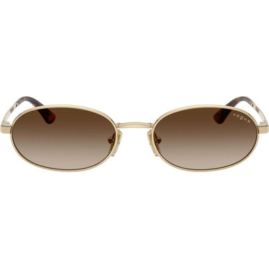 Vogue Eyewear VO4353S, Pale Gold/Brown Gradient Lenses