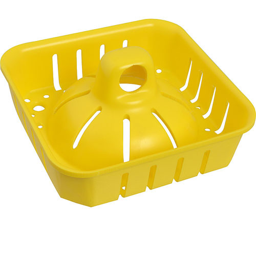 BASKET,FLR DRAIN(6-1/2"SQ,YLLW
