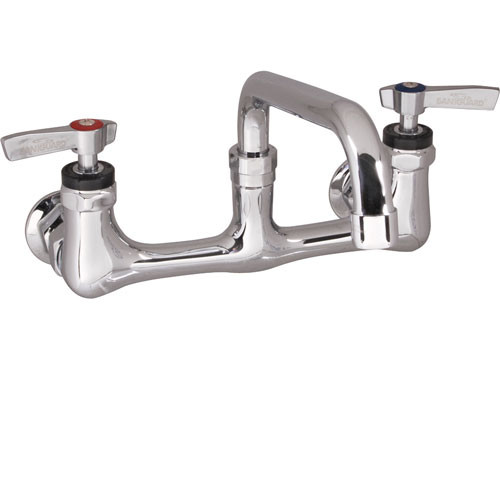 FAUCET,8"WALL , 8"SPT,LEADFREE