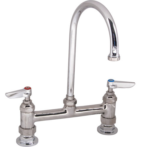 FAUCET,8"DECK , GSNK,LEADFREE