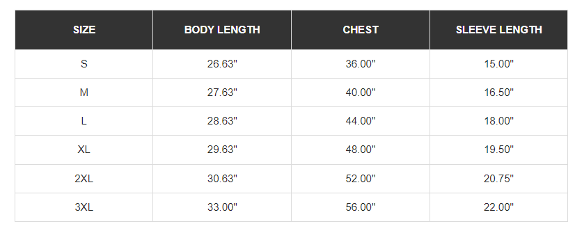 Sizing & Care