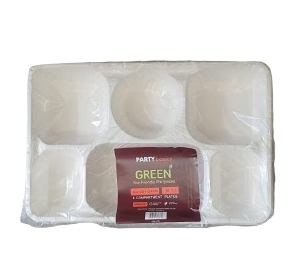 6 Compartment Plates