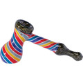 5in Mix Stripe Dicro Hand Bubbler Pipe (Color Varys)