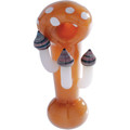 4" 3 Mushroom Hand Pipe - Yellow