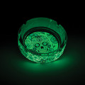 6ct. Asst. Glow In Dark Glass Ashtray