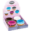4ct Cupcake Polystone Ashtrays - Asst Colors