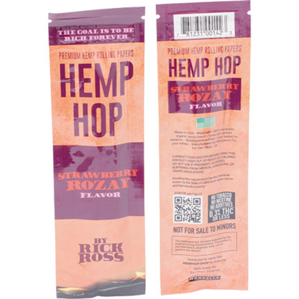 25 Ct. Rick Ross Hemp Hop Wrap - Strawberry Rozay