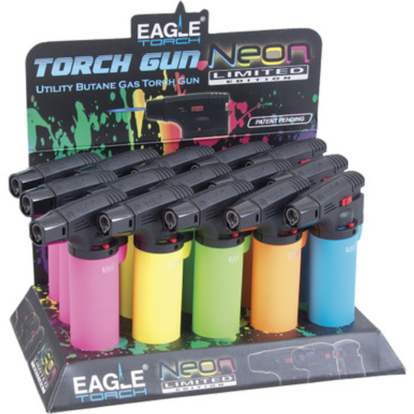 15Ct.4" Neon Color Soft Touch Side- Torch