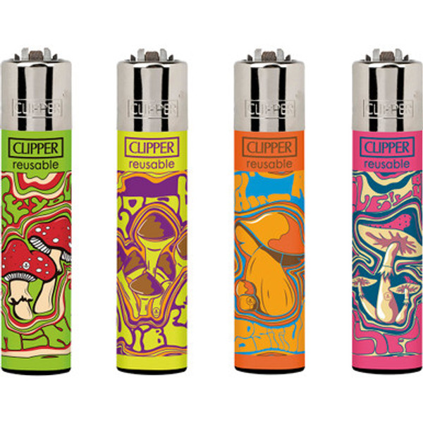 48Ct. Mushroom Clipper Lighters