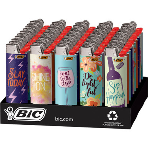 50Ct. Bic Positive Affirmation Series Lighter