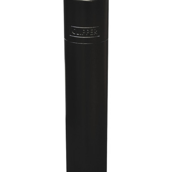 12Ct. Matt Black Metal Clipper Lighters