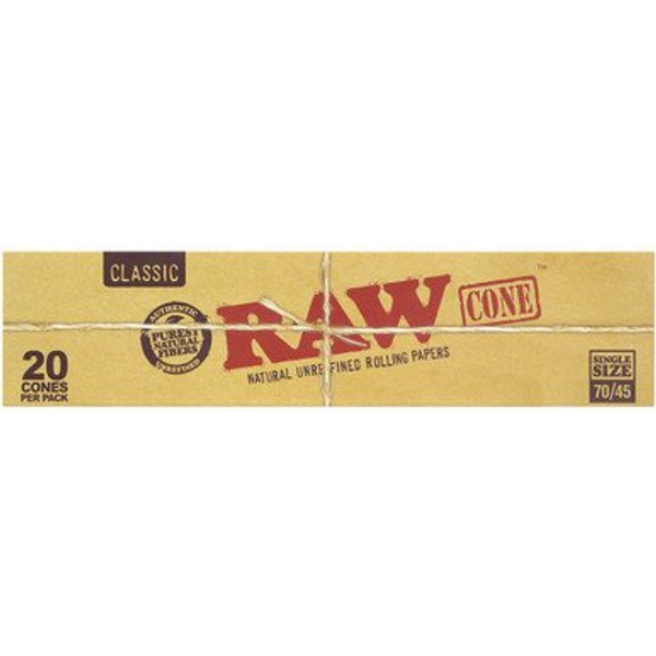 12 Ct. 20pk Raw Classic Cone - 70mm/45mm
