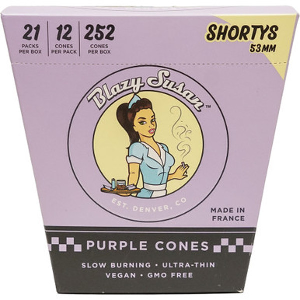 21 Ct. 12pk. Blazy Susan Purple Cones - Shorty 53mm