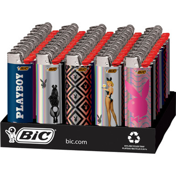 50Ct. Bic Holographic Playboy Series Lighters