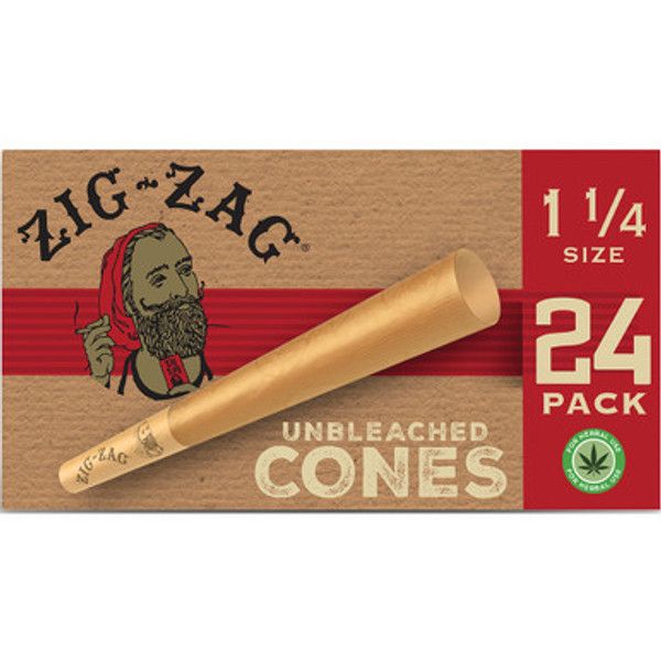 24 Ct. 24pk Ultra Thin Zig Zag 1.25" Cones