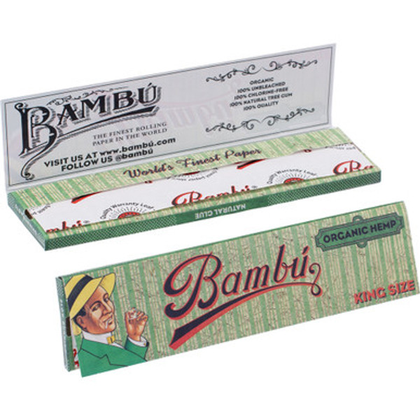 50 Ct. King Bambu Organic Hemp Papers