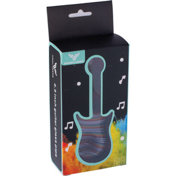 5in Blue Guitar Hand Pipe