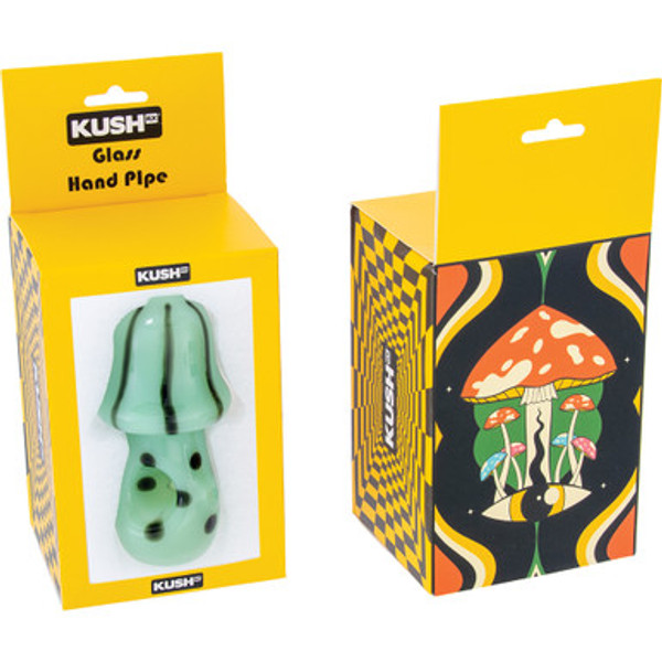 4" Wild Mushroom Hand Pipe - Green