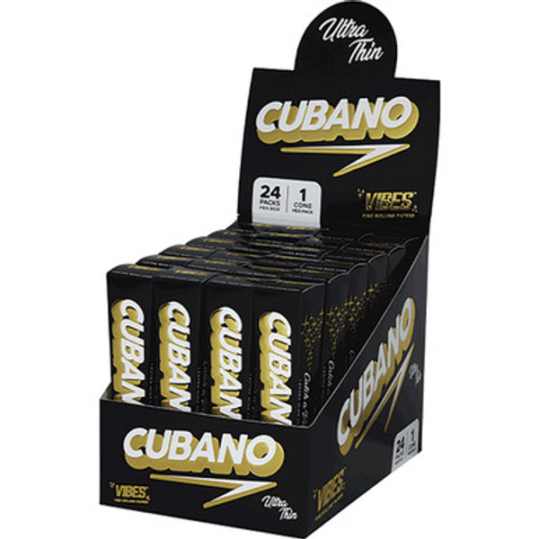 24 Ct. Vibes Ultra Thin Cubano Cone King Size (1 Cone)
