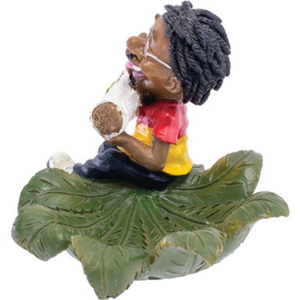 Jamaican Poly Resin Battle Green Colour Ashtray