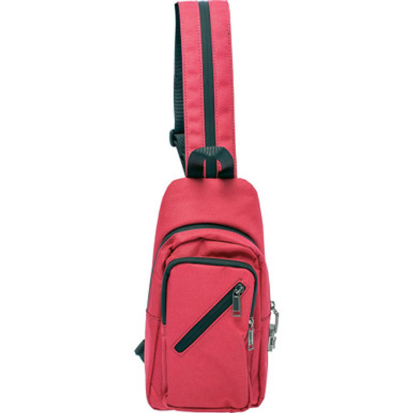 12In X 6In X 2In Smellproof Sling Bag - Wine Red