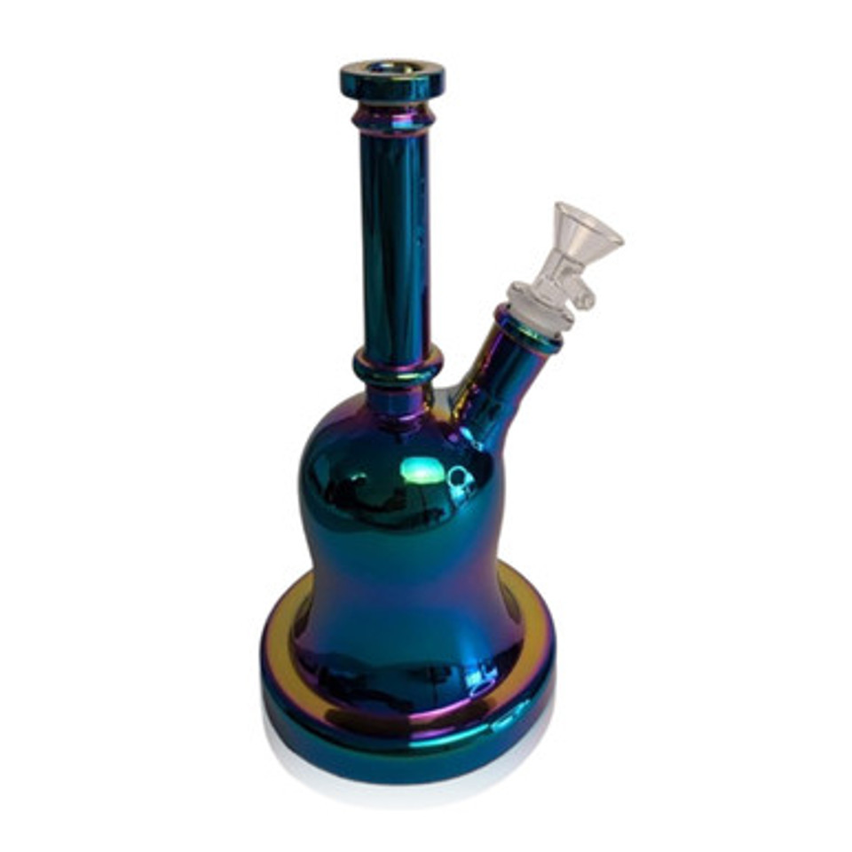 BELL SHAPED METALIC GLASS BONG