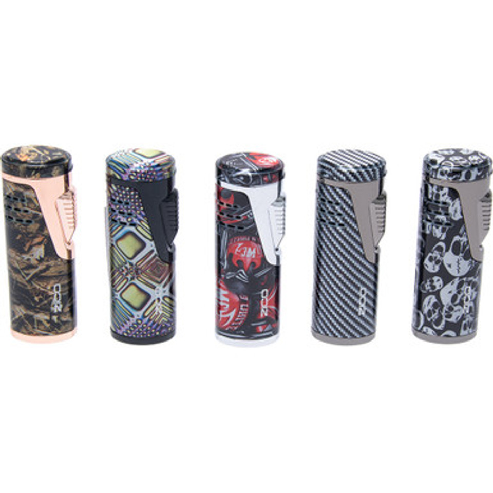 12Ct Zico Double Jets Torch Lighter with Punch