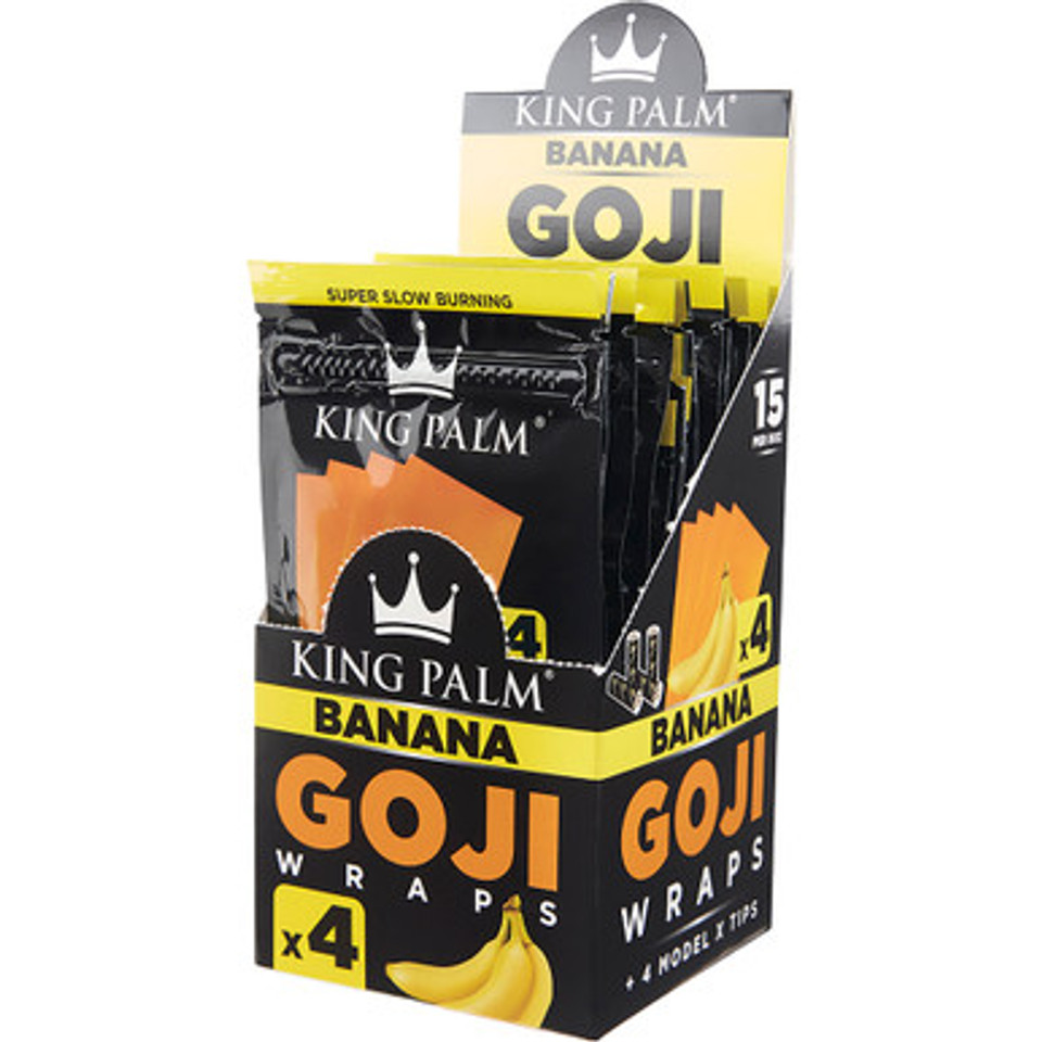 15 Ct. King Palm Goji Berry Wrap - Banana - 4pk
