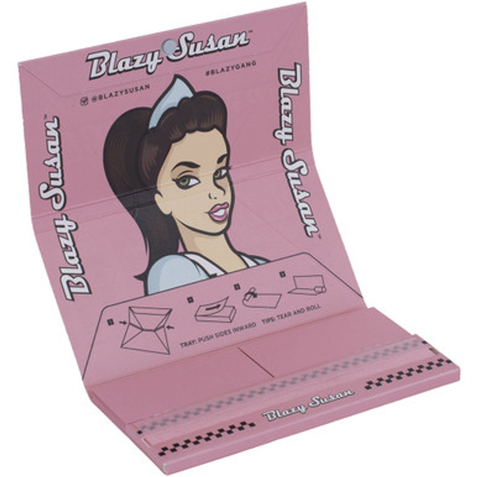 20 Ct. Blazy Susan Pink KS Deluxe Rolling Kit w/ Tips & Tray
