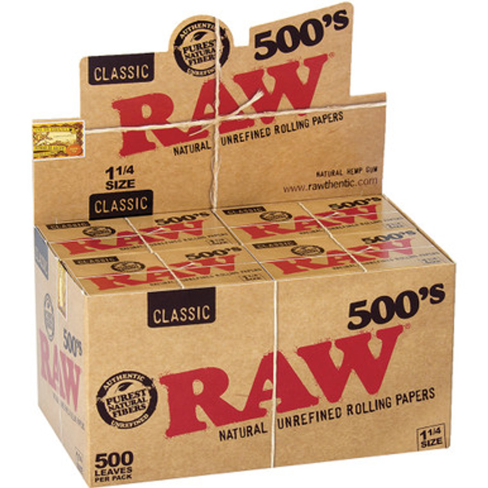 20 Ct. Raw Classic Unrefined 11/4(500)