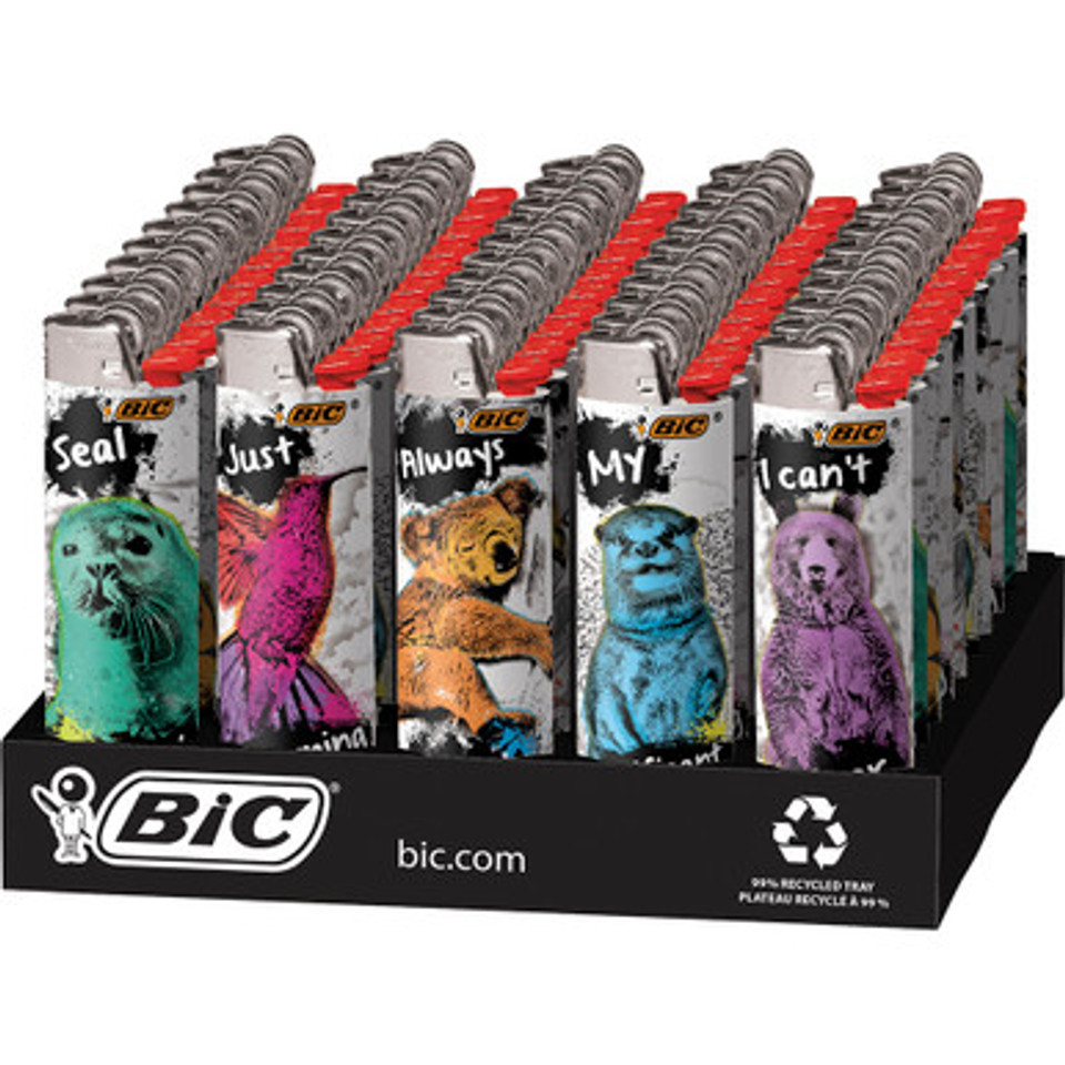 50Ct. Bic Limited Series Party Animal Lighters
