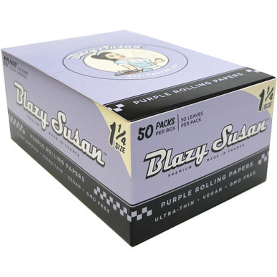 50 Ct. Blazy Susan Purple 1.25" Rolling Papers