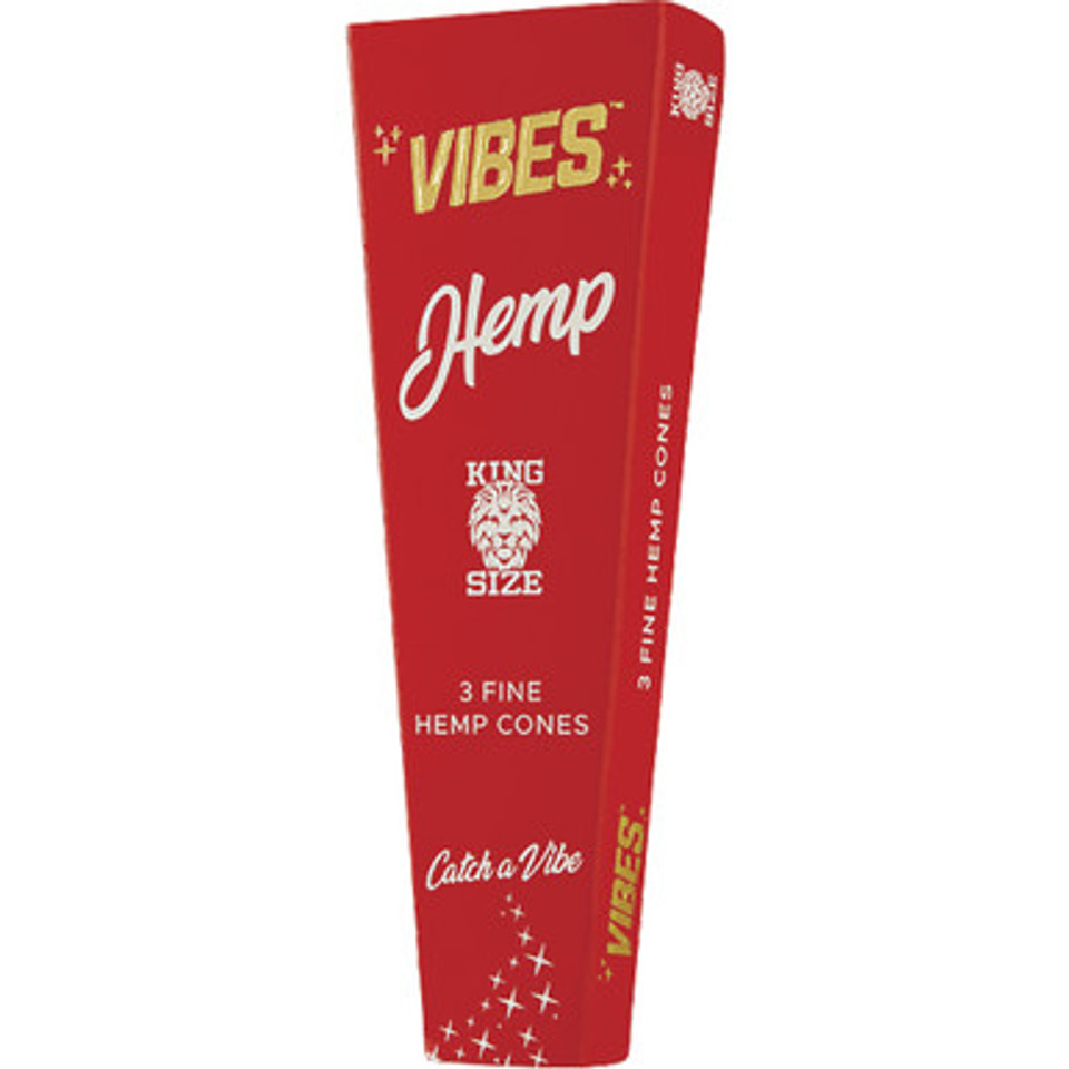 30 Ct. Vibes Hemp Cone King Size (3 Cones)