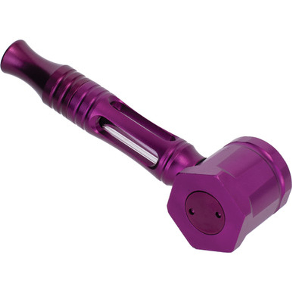 Purple Aluminium Glass Pipe