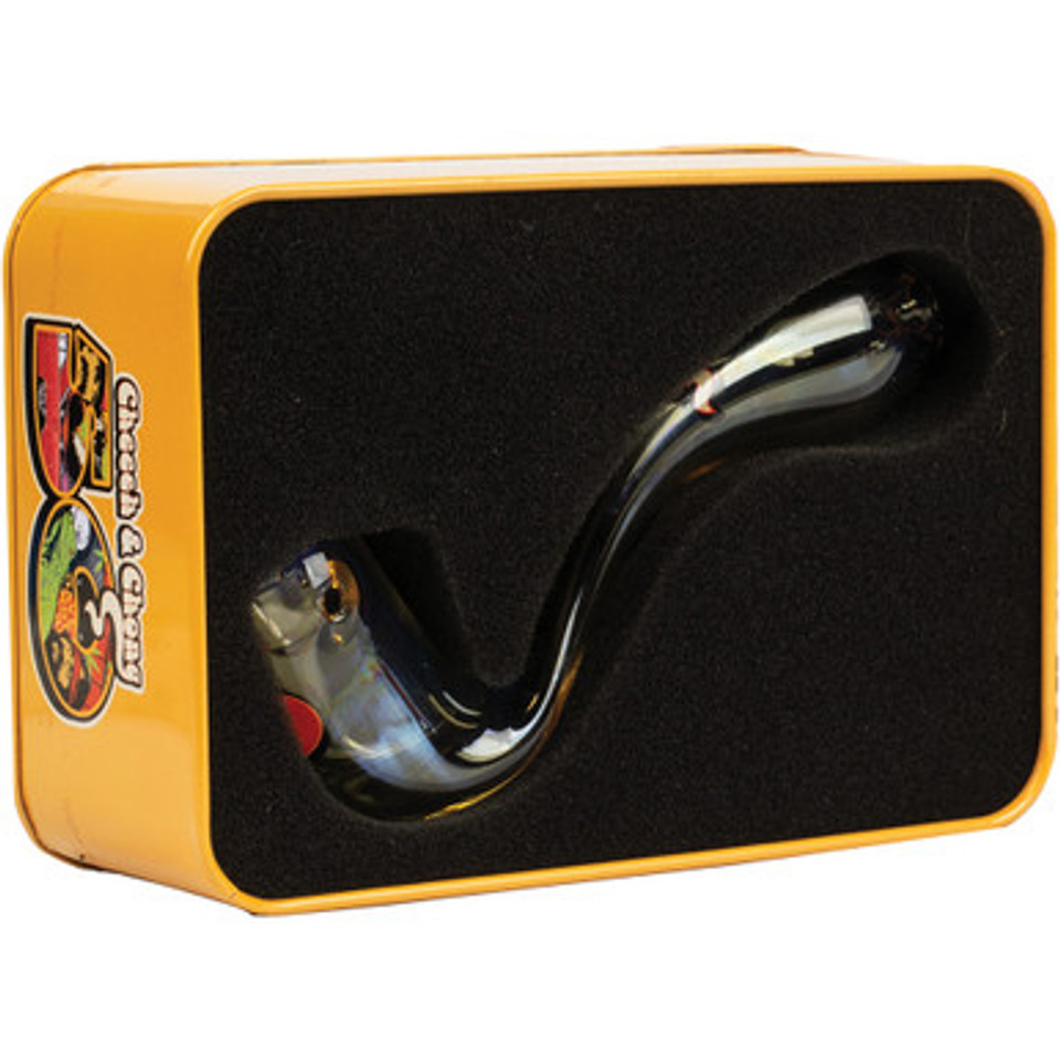 5in Color Changing Sherlock Hand Pipe & Collectors Tin